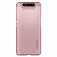 Чехол для Samsung Galaxy A80 пластиковый тонкий Spigen SGP Thin Fit QNMP розовое золото