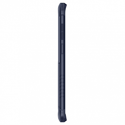 Чехол для Samsung Galaxy S9+ гибридный с защитой экрана Spigen SGP Hybrid 360 прозрачно-синий