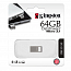 Флешка Kingston DataTraveler Micro MC3 64GB USB 3.1 металл серебристая