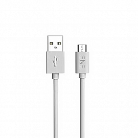 Кабель USB - MicroUSB для зарядки 1 м 2.4А Atomic Energeek-Connect белый