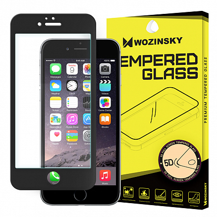 Защитное стекло для iPhone 6, 6S на весь экран противоударное Wozinsky 5D черное