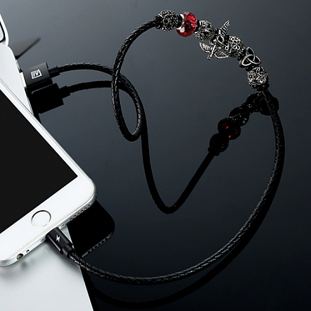 Кабель USB - Lightning для зарядки iPhone 0,5 м 2.4А Remax Jewellery Падший ангел