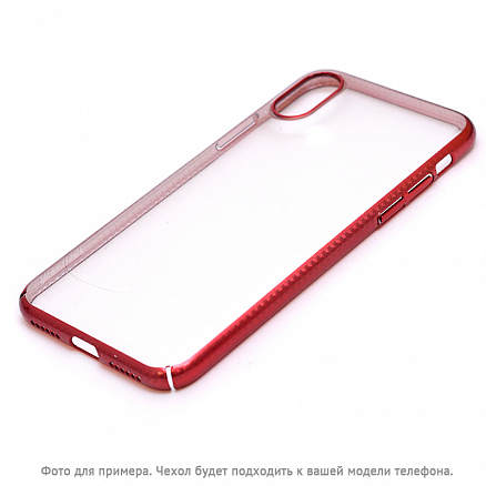 Чехол для iPhone X, XS пластиковый Devia Luxurious прозрачно-красный