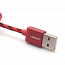 Кабель USB - Lightning для зарядки iPhone 2 м 2.4А MFi плетеный Ugreen US247 красный