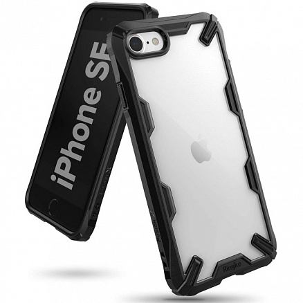 Чехол для iPhone 7, 8, SE 2020, SE 2022 гибридный Ringke Fusion X черный