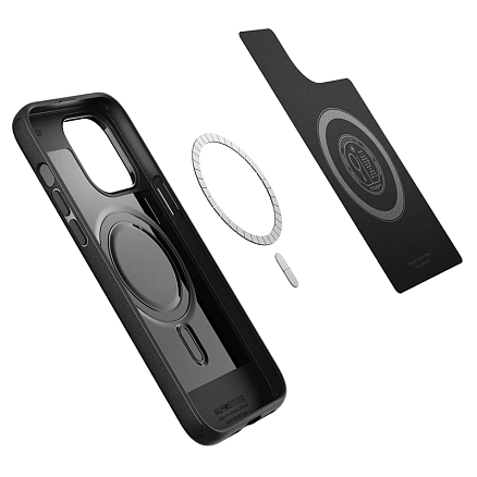 Чехол для iPhone 14 Pro гибридный Spigen Mag Armor MagSafe матовый черный