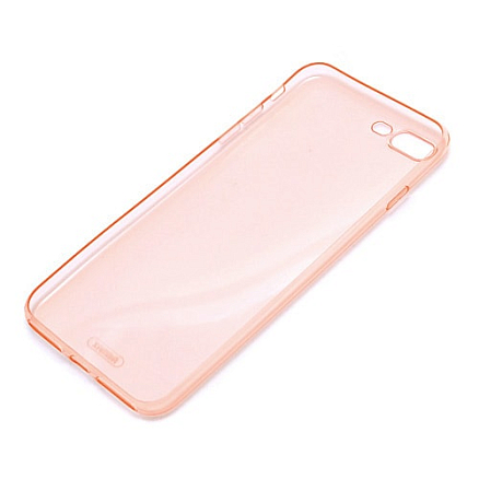 Чехол для iPhone 7, 8 ультратонкий гелевый Remax Crystal прозрачный розовое золото