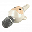 Микрофон детский беспроводной для караоке с динамиком, USB и слотом для MicroSD Forever Animal белый