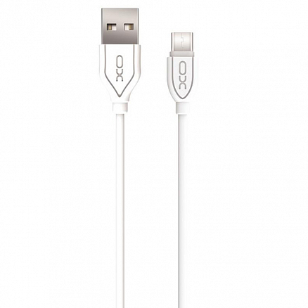 Кабель Type-C - USB 2.0 для зарядки 1 м 2.1А XO NB8 белый