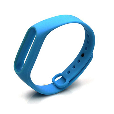 Сменный браслет для Xiaomi Mi Band 2 силиконовый Teamyo голубой