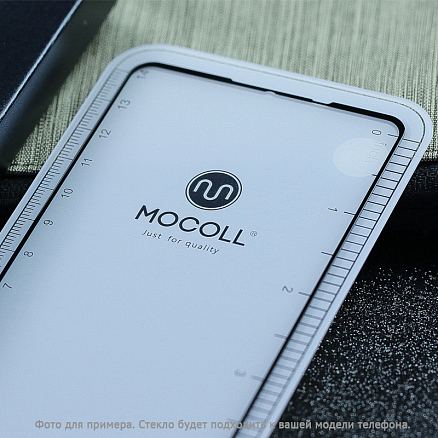 Защитное стекло для iPhone X, XS, 11 Pro на весь экран противоударное Mocoll Rhinoceros 2.5D черное