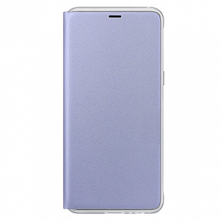 Чехол для Samsung Galaxy A8+ (2018) книжка оригинальный Neon Flip Cover EF-FA730PVEG светло-фиолетовый