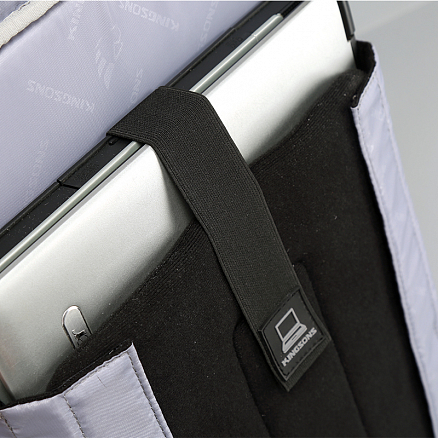 Рюкзак Kingsons Solar с отделением для ноутбука до 15,6 дюйма и USB зарядкой на солнечной батарее черный