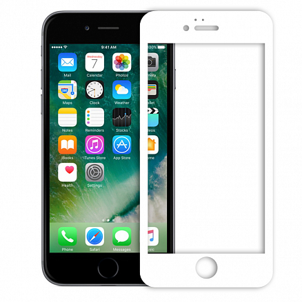 Защитное стекло для iPhone 6, 6S на весь экран противоударное Experts белое