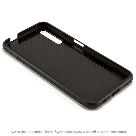 Чехол для Huawei P40 силиконовый CASE Glassy черный