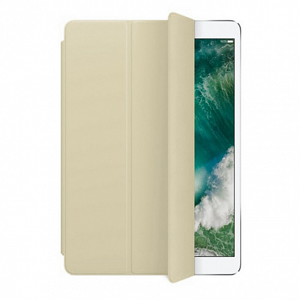 Чехол для iPad Pro 10.5, Air 2019 кожаный Smart Case бежевый