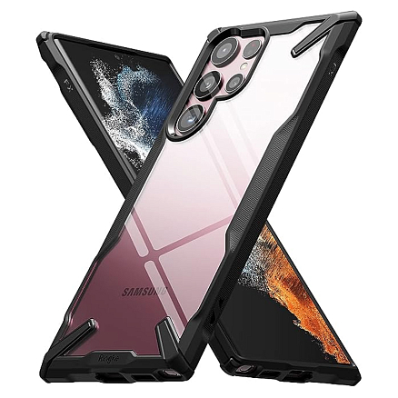 Чехол для Samsung Galaxy S22 Ultra гибридный Ringke Fusion X черный