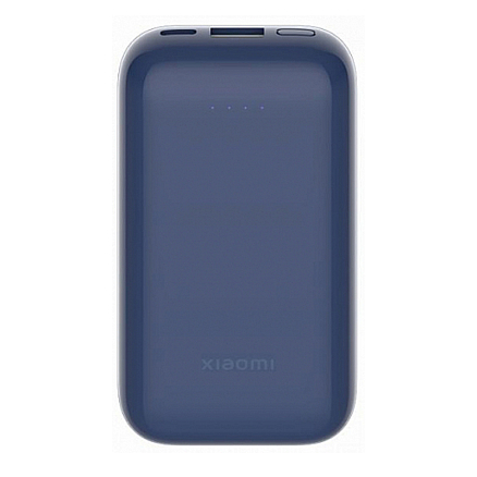 Внешний аккумулятор Xiaomi Mi Pocket Edition Pro 10000мАч (USB, Type-C, ток 3A, быстрая зарядка QC, 33Вт) синий