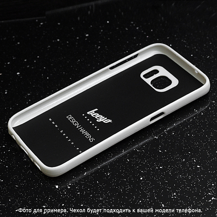 Чехол для Samsung Galaxy S7 гелевый Beeyo Spark белый