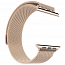 Ремешок-браслет для Apple Watch 42 и 44 мм миланское плетение Nova-02 бледное золото