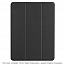 Чехол для iPad Pro 12.9 2021 кожаный Smart Case черный