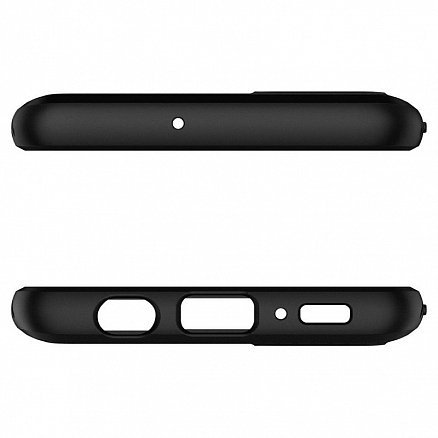 Чехол для Samsung Galaxy A71 гелевый Spigen SGP Liquid Air матовый черный
