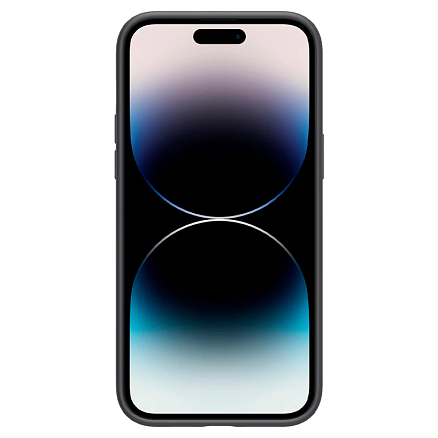 Чехол для iPhone 14 Pro Max силиконовый Spigen Silicone Fit MagSafe черный
