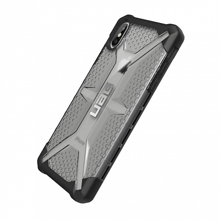 Чехол для iPhone XS Max гибридный для экстремальной защиты Urban Armor Gear UAG Plasma прозрачный