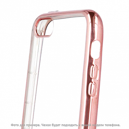 Чехол для Samsung Galaxy S7 Edge гелевый GreenGo Ultra Hybrid прозрачно-розовый