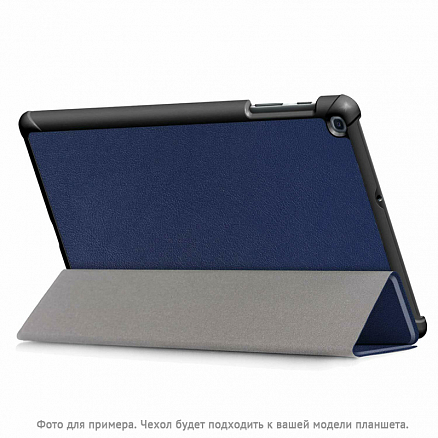 Чехол для Samsung Galaxy Tab S7 11.0 T870, T875, S8 11.0 кожаный Nova-06 синий