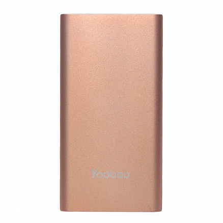 Внешний аккумулятор Yoobao A1 ультратонкий 10000мАч (ток 2.1А) розовое золото