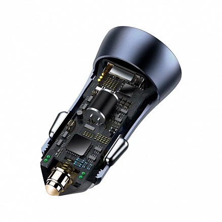 Зарядное устройство автомобильное с двумя USB входами 3A 40W Baseus Golden Contactor Pro Dual