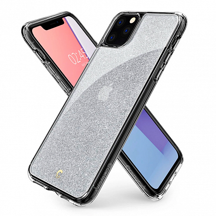 Чехол для iPhone 11 Pro гибридный блестящий Spigen Сyrill Etoile Glitter серебристый