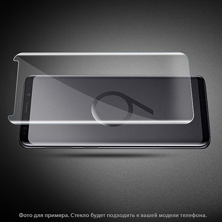 Защитное стекло для Samsung Galaxy S9 на весь экран противоударное Mocolo AB Glue 0,33 мм 3D прозрачное