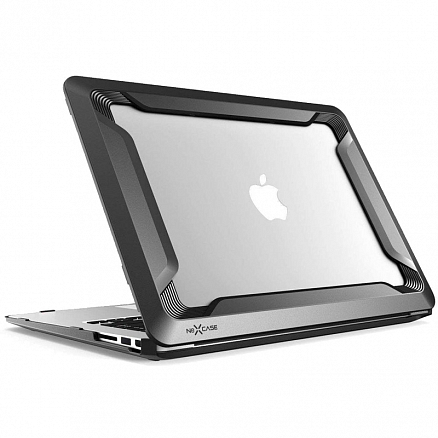 Чехол для Apple MacBook Air 13 A1466, A1369 гибридный i-Blason прозрачно-черный