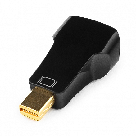 Переходник (преобразователь) Mini DisplayPort - VGA (папа - мама) Cablexpert компактный черный