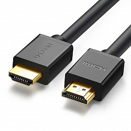 Кабель HDMI - HDMI (папа - папа) длина 15 м версия 1.2 4K 60Hz Ugreen HD104 черный