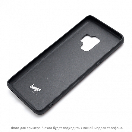 Чехол для iPhone 7, 8 гибридный с кожей Beeyo Brads Type 1 темно-синий