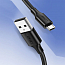 Кабель USB - MicroUSB для зарядки 3 м 2.4А Ugreen US289 (быстрая зарядка QC 3.0) черный