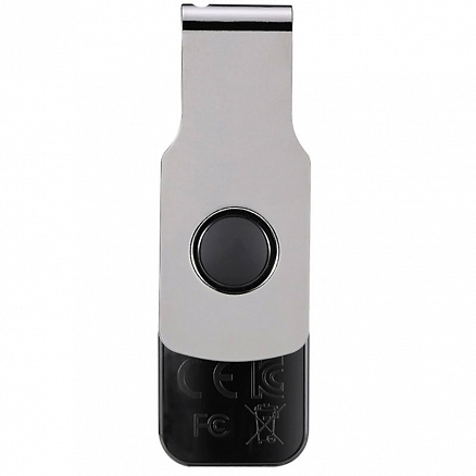 Флешка Kingston DataTraveler SWIVL 64GB USB 3.0 черно-серебристая