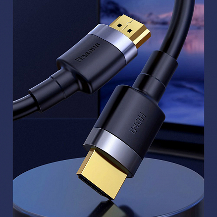 Кабель HDMI - HDMI (папа - папа) длина 2 м версия 2.0 4K 60Hz Baseus Cafule черный