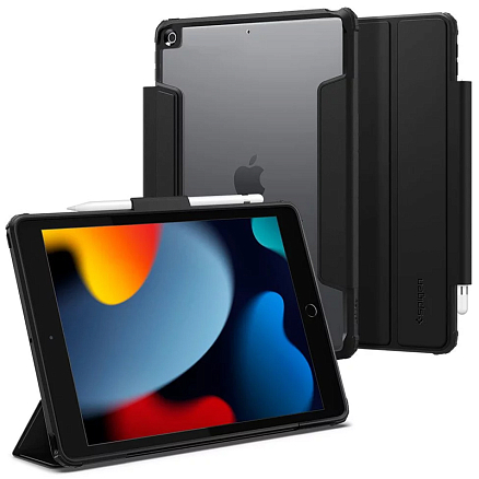 Чехол для iPad 10.2 2019, 2020, 2021 книжка Spigen Ultra Hybrid Pro черный
