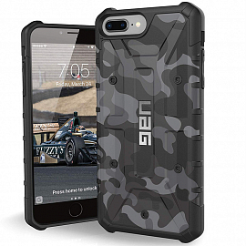 Чехол для iPhone 6 Plus, 6S Plus, 7 Plus, 8 Plus гибридный для экстремальной защиты Urban Armor Gear UAG Pathfinder SE Camo Полночь