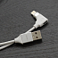 Кабель USB - Lightning для зарядки iPhone с адаптером для наушников 1 м Remax RL-LA01 белый