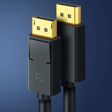 Кабель DisplayPort - DisplayPort (папа - папа) длина 1 м 4Kx2K 144Hz версия 1.2 Ugreen DP102 черный