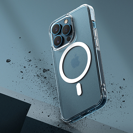 Чехол для iPhone 13 Pro гибридный Ringke Fusion Magnetic MagSafe прозрачный матовый
