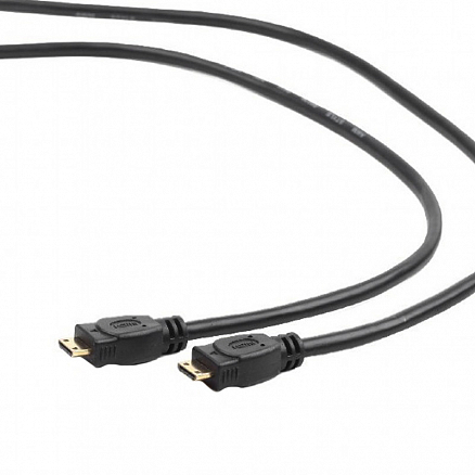 Кабель MiniHDMI - MiniHDMI (папа - папа) длина 1,8 м версия 1.4 3D Ethernet Cablexpert черный