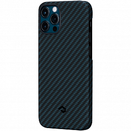 Чехол для iPhone 12 Pro кевларовый тонкий Pitaka MagEZ черно-синий