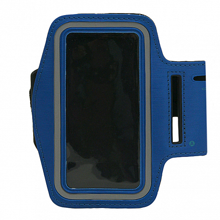 Чехол универсальный для телефона до 4.3 дюйма спортивный наручный GreenGo Premium синий