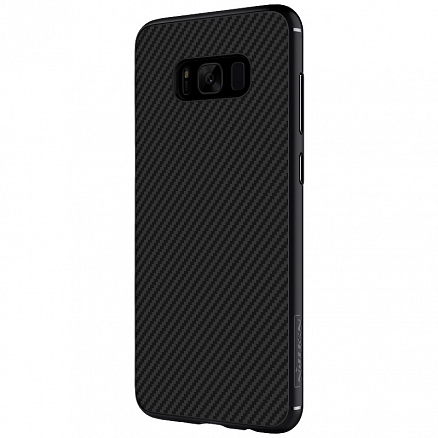 Чехол для Samsung Galaxy S8+ G955F карбоновый Synthetic Fiber Nillkin черный